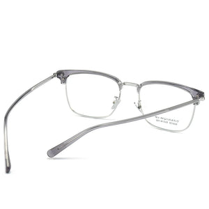 Reven Jate 6130 Acetate Titanium Glasses Frame Men Retro Prescription Eyeglasses Women 2022 Vintage Myopia Optical Eyewear