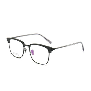 Reven Jate 6130 Acetate Titanium Glasses Frame Men Retro Prescription Eyeglasses Women 2022 Vintage Myopia Optical Eyewear
