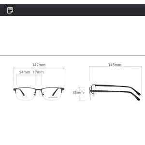 Reven Jate 71109 Optical Glasses Pure Titanium Frame Prescription Eyeglasses Rx Men or Women Glasses for Male Female Eyewear