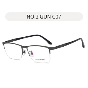 Reven Jate 71137 Optical Glasses Pure Titanium Frame Prescription Eyeglasses Rx Men or Women Glasses for Male Female Eyewear