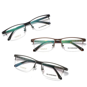 Reven Jate 71137 Optical Glasses Pure Titanium Frame Prescription Eyeglasses Rx Men or Women Glasses for Male Female Eyewear