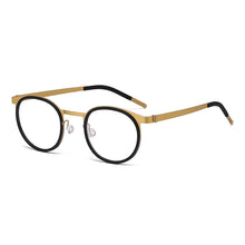 Carica l&#39;immagine nel visualizzatore di Gallery, Reven Jate 9704 Optical Pure Titanium Round  Frame Prescription Eyeglasses Rx Men or Women Glasses for Male Female Eyewear