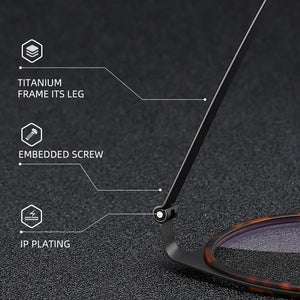 Reven Jate 9704 Optical Pure Titanium Round  Frame Prescription Eyeglasses Rx Men or Women Glasses for Male Female Eyewear