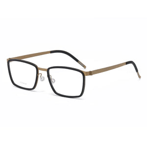 Reven Jate 9711 Optical Glasses Pure Titanium Frame Prescription Eyeglasses Rx Men or Women Glasses for Male Female Eyewear