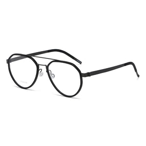 Reven Jate 9745 Optical Pure Titanium Round  Frame Prescription Eyeglasses Rx Men or Women Glasses for Male Female Eyewear
