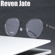 Carica l&#39;immagine nel visualizzatore di Gallery, Reven Jate 9759 Optical Pure Titanium Round Frame Prescription Eyeglasses Rx Men or Women Glasses for Male Female Eyewear