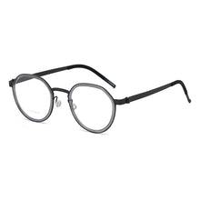 Carica l&#39;immagine nel visualizzatore di Gallery, Reven Jate 9759 Optical Pure Titanium Round Frame Prescription Eyeglasses Rx Men or Women Glasses for Male Female Eyewear