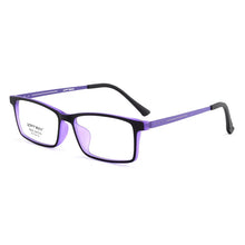 Carica l&#39;immagine nel visualizzatore di Gallery, Reven Jate 9826 Full Rim Flexible Frame Pure Titanium Super Light Temple Legs Prescription Eyeglasses Frame Optical Glasses