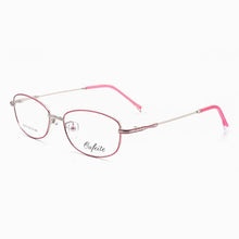 Carica l&#39;immagine nel visualizzatore di Gallery, Reven Jate Full Rimless Eyeglasses Frame Optical Prescription Alloy Glasses Frame For Women&#39;s Eyewear Female Armacao Oculos 050