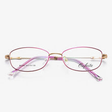 Carica l&#39;immagine nel visualizzatore di Gallery, Reven Jate Full Rimless Eyeglasses Frame Optical Prescription Alloy Glasses Frame For Women&#39;s Eyewear Female Armacao Oculos 050
