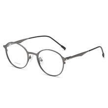Carica l&#39;immagine nel visualizzatore di Gallery, Reven Jate P8821 Pure Tatinium Full-Rim Round Prescription Eyeglasses Myopia Optical Frames Screwless Eyewear For Women Or Men