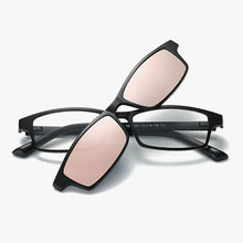 Carica l&#39;immagine nel visualizzatore di Gallery, Reven Jate Polarized Sunglasses Magnetic Clip-ons with Plastic TR-90 Super Light Frame for Women and Men Sunshades Polarize