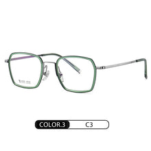 Load image into Gallery viewer, Reven Jate R2321 Pure Titanium Glasses Frame Women Vintage Square Myopia Optical Prescription Eyeglasses Frame Men New Eyewear