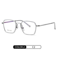 Load image into Gallery viewer, Reven Jate R2321 Pure Titanium Glasses Frame Women Vintage Square Myopia Optical Prescription Eyeglasses Frame Men New Eyewear