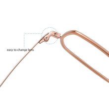 Load image into Gallery viewer, Reven Jate R2321 Pure Titanium Glasses Frame Women Vintage Square Myopia Optical Prescription Eyeglasses Frame Men New Eyewear