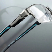 Load image into Gallery viewer, Reven Jate Super Fashion Men Eyeglasses Frame Ultra Light-Weighted Flexible IP Electronic Plating Metal Material Rim Glasses