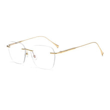Load image into Gallery viewer, Reven Jate Titanium 1912T Glasses Frame Rimless Eyeglasses Optical Prescription Men Female Eyewear Spectacles Vision Correction