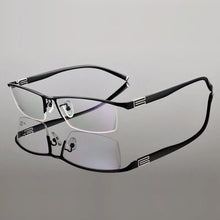 Carica l&#39;immagine nel visualizzatore di Gallery, Reven Jate Titanium Alloy Front Rim Eyeglasses frame with Flexible Temple Arms Semi-Rimless Glasses Frame with 3 Optional Colors