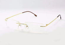 Load image into Gallery viewer, Reven Jate Titanium Memory Flexible Rimless Frame Eyeglasses Optical Prescription Glasses for Women and Men Frame Shape Customed