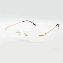 Load image into Gallery viewer, Reven Jate Titanium Memory Flexible Rimless Frame Eyeglasses Optical Prescription Glasses for Women and Men Frame Shape Customed