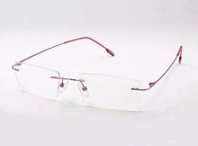 Load image into Gallery viewer, Reven Jate Titanium Memory Flexible Rimless Frame Eyeglasses Optical Prescription Glasses for Women and Men Frame Shape Customed
