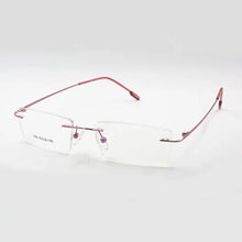 Load image into Gallery viewer, Reven Jate Titanium Memory Flexible Rimless Frame Eyeglasses Optical Prescription Glasses for Women and Men Frame Shape Customed