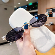Load image into Gallery viewer, Rhinestone Diamonds Eyeglasses Frames New Metal Bling Eyewear Glasses Oval Shades Unisex Reading Eyeglasses Men