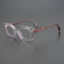 Load image into Gallery viewer, Rhombus Men Women Exaggerated Retro Personality Eyeglasses  Niche Handmade Glasses Frame Myopia Prescription Eyewear