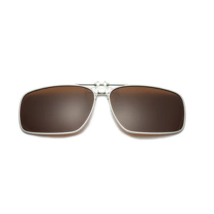 Rimless Flip Up Clip On Sunglasses Men Driving UV400 Polarized Mirror Blue Lens Fancy Design Fishing Eyeglasses Driver Goggles