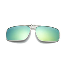 Load image into Gallery viewer, Rimless Flip Up Clip On Sunglasses Men Driving UV400 Polarized Mirror Blue Lens Fancy Design Fishing Eyeglasses Driver Goggles