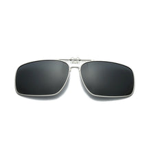 Load image into Gallery viewer, Rimless Flip Up Clip On Sunglasses Men Driving UV400 Polarized Mirror Blue Lens Fancy Design Fishing Eyeglasses Driver Goggles