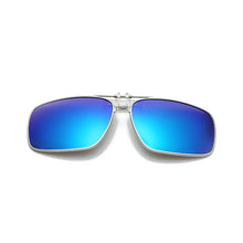 Load image into Gallery viewer, Rimless Flip Up Clip On Sunglasses Men Driving UV400 Polarized Mirror Blue Lens Fancy Design Fishing Eyeglasses Driver Goggles