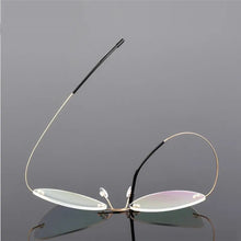 Load image into Gallery viewer, Rimless Glasses Frame Titanium alloy Ultralight Eyeglasses Frameless Cat Eye Screwless Eyewear Myopia Optical Frame F860