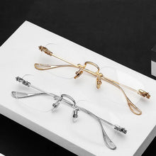 Load image into Gallery viewer, Rimless Square Reading Glasses Blue Light Blocking Computer Eyeglasses Reader Women Men Eyewear +1.0 1.5 2.0 2.5 3.0 3.5