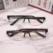 Load image into Gallery viewer, Rockjoy Aluminum Eyeglasses Frames Male Semi Rimless Glasses Men Ultralight Spectacles for Prescription Reading Optical Lens