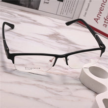 Load image into Gallery viewer, Rockjoy Aluminum Eyeglasses Frames Male Semi Rimless Glasses Men Ultralight Spectacles for Prescription Reading Optical Lens