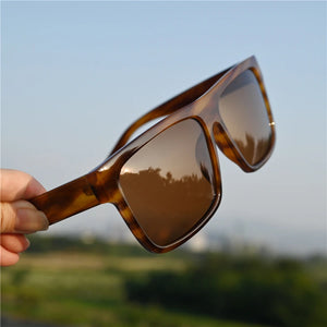 Rockjoy Oversized Sunglasses Male Women Polarized 160mm Wide Sun Glasses for Men Flat Top Steampunk Large Face Eyewear