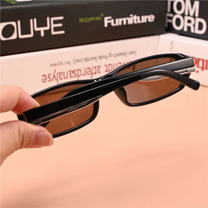 Rockjoy Stone Sunglasses Male Women Narrow Natural Glass Lens Heavy Brown Mineral Sun Glasses for Men Anti-eye-dry