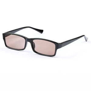 Rockjoy Stone Sunglasses Male Women Narrow Natural Glass Lens Heavy Brown Mineral Sun Glasses for Men Anti-eye-dry