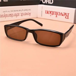 Rockjoy Stone Sunglasses Male Women Narrow Natural Glass Lens Heavy Brown Mineral Sun Glasses for Men Anti-eye-dry