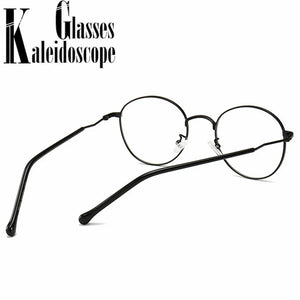 Round Finished Myopia Glasses Women Men Metal Prescription Eyewear Student Nearsighted Glasses Diopter -0.5 -1.0 -1.5 -2.0 to -4