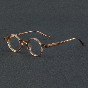 Round Frame Japanese Handmade Acetate Eyeglasses Vintage Men Optical Eyewear Prescription Retro Glasses Women Spectacle