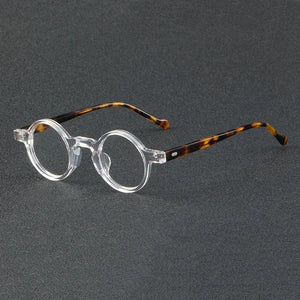 Round Frame Japanese Handmade Acetate Eyeglasses Vintage Men Optical Eyewear Prescription Retro Glasses Women Spectacle