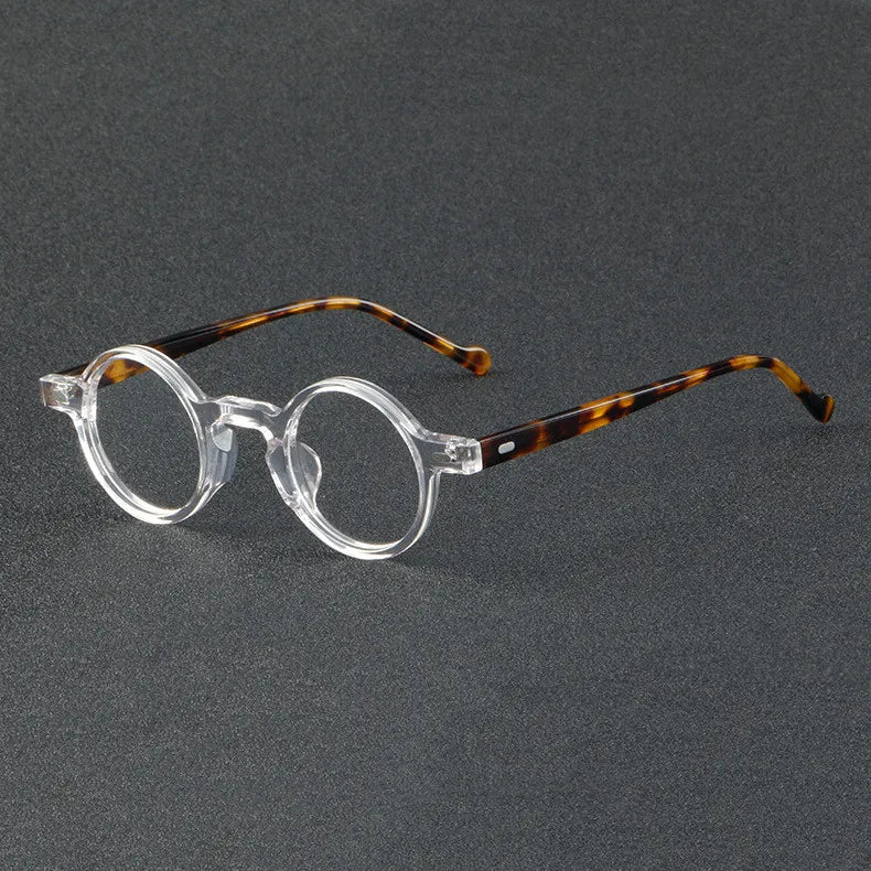 Round Frame Japanese Handmade Acetate Eyeglasses Vintage Men Optical Eyewear Prescription Retro Glasses Women Spectacle