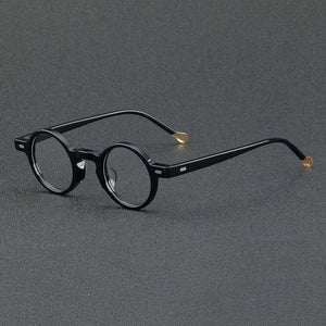 Round Frame Japanese Handmade Acetate Eyeglasses Vintage Men Optical Eyewear Prescription Retro Glasses Women Spectacle