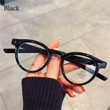 Carica l&#39;immagine nel visualizzatore di Gallery, Round Frame Metal Frame Glasses Ultra-light Vision Care Eyeglasses PC Myopia Glasses Frame Women Men