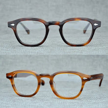 Load image into Gallery viewer, Round Handmade Acetate Frame Women Johnny Depp Glasses Men Brand Designer Computer Goggles Optical Spectacle frame Demi Myopia