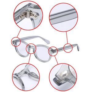 Round Handmade Acetate Frame Women Johnny Depp Glasses Men Brand Designer Computer Goggles Optical Spectacle frame Demi Myopia