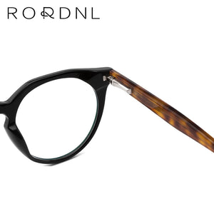 Round Italy Acetate   Glasses Frame Men Prescription Eyeglasses Frame Women Optical Myopia   Brand Retro Eyewear