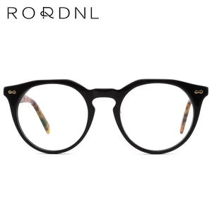 Round Italy Acetate   Glasses Frame Men Prescription Eyeglasses Frame Women Optical Myopia   Brand Retro Eyewear